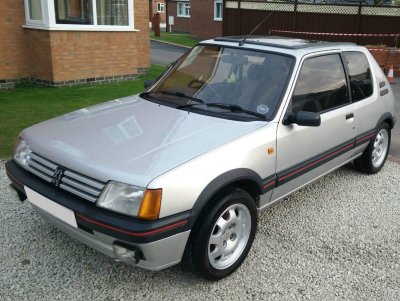Peugeot 205 állítható magasságú futómű