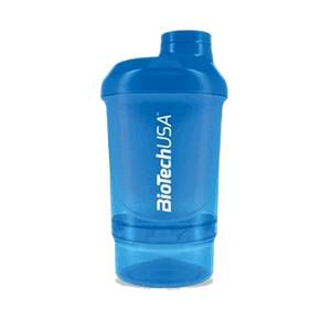 BioTech USA Keverőpalack Biotech Wave+ Nano 300 ml (+150 ml) Kék 1