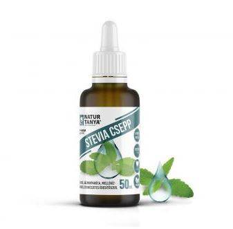 Natur Tanya Stevia csepp (Édesfű, Jázminpakóca) Mellékíz-mentes, természetes édesítőszer. 1