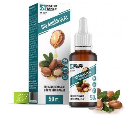 Natur Tanya Natur Tanya® BIO, vegán Argán olaj - Külsőleg, belsőleg, marokkói, pörköletlen magszemekből, magas beltartalmi értékkel 50 ml 1