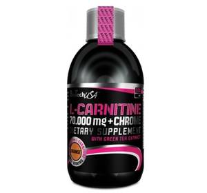 BioTech USA L - Carnitine 70.000 mg + Chrome narancs - 500 ml 